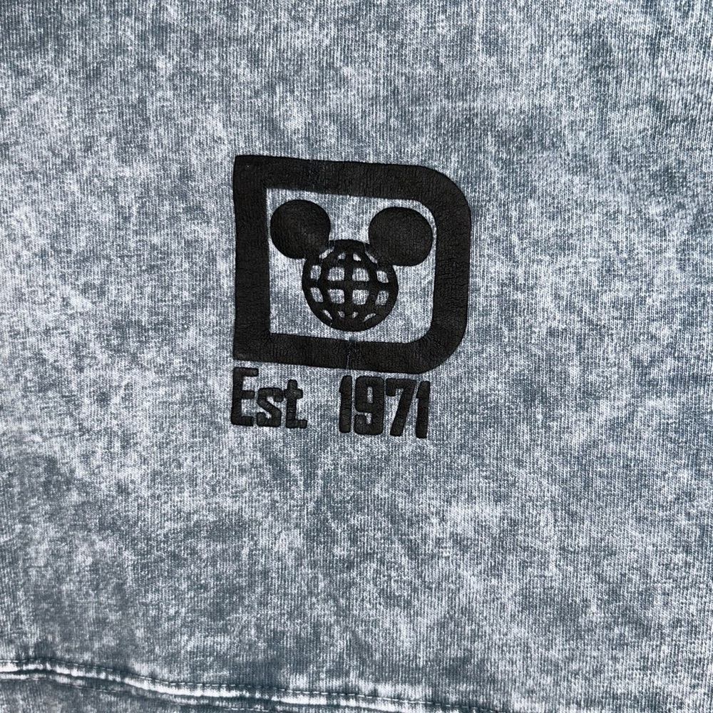 Disney Parks Walt Disney World Spirit Jersey Gray Mineral Acid Wash Women Medium - Picture 5 of 8